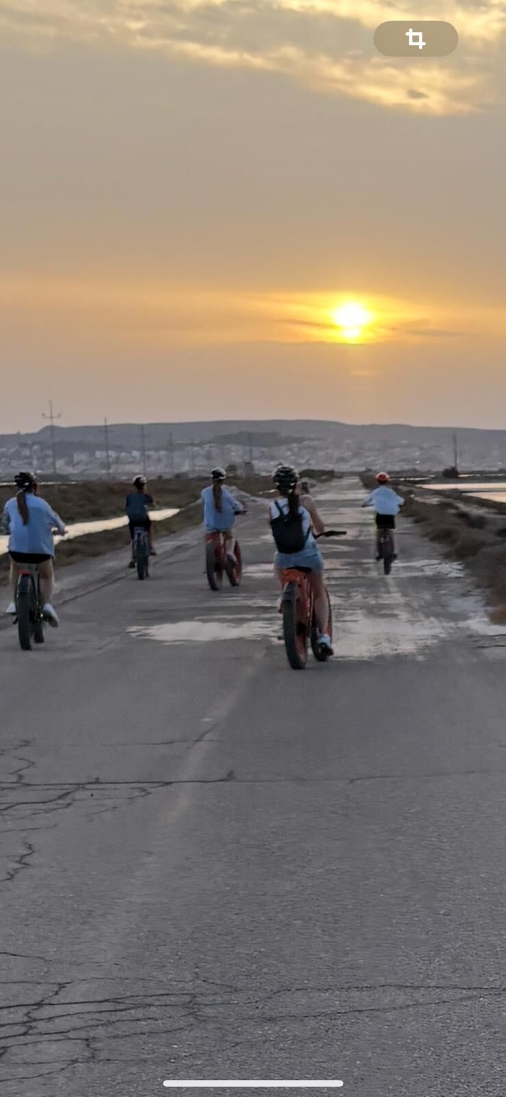 Fatbike-Tour bei Sonnenuntergang