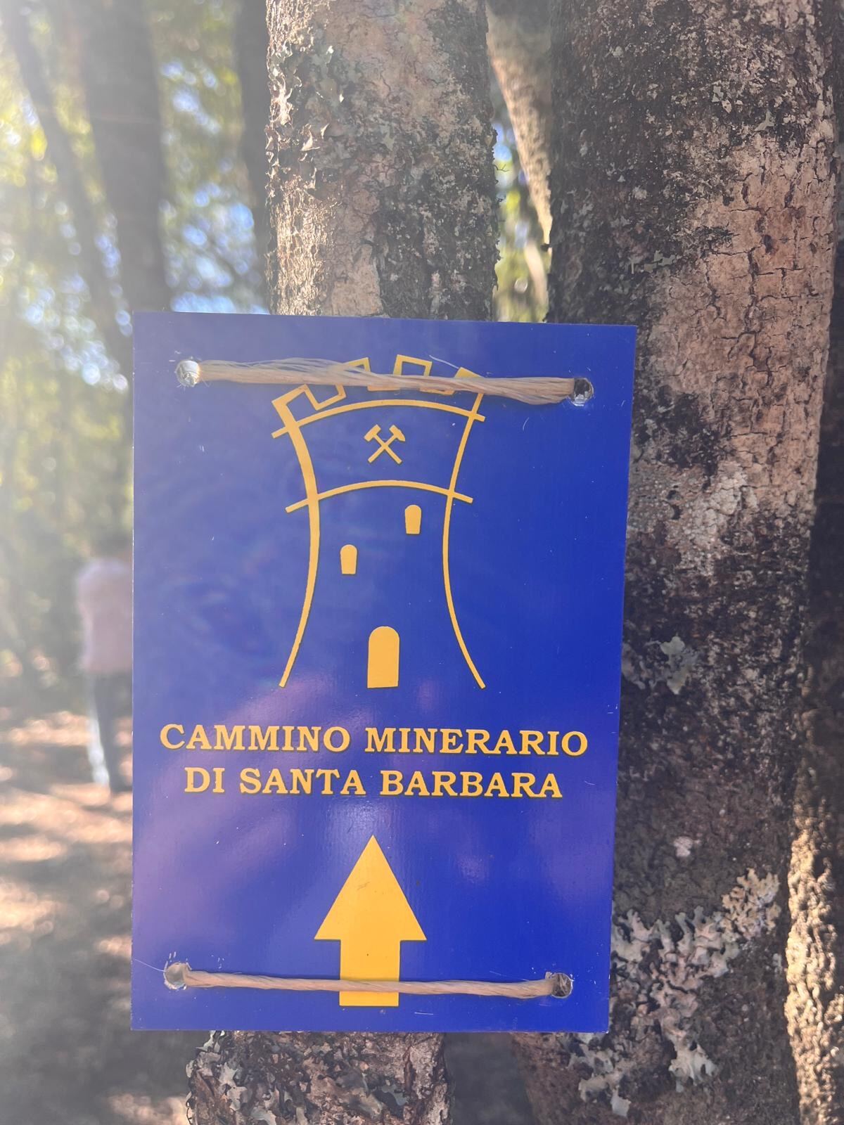 Wegweiser Cammino Minerario di Santa Barbara