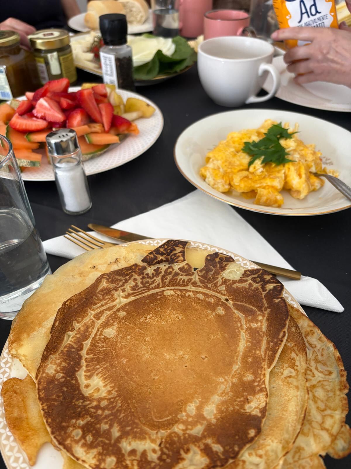 Frisch gebackene Pfannkuchen